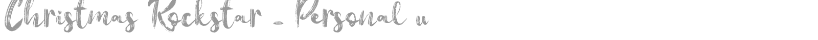 Christmas Rockstar font preview